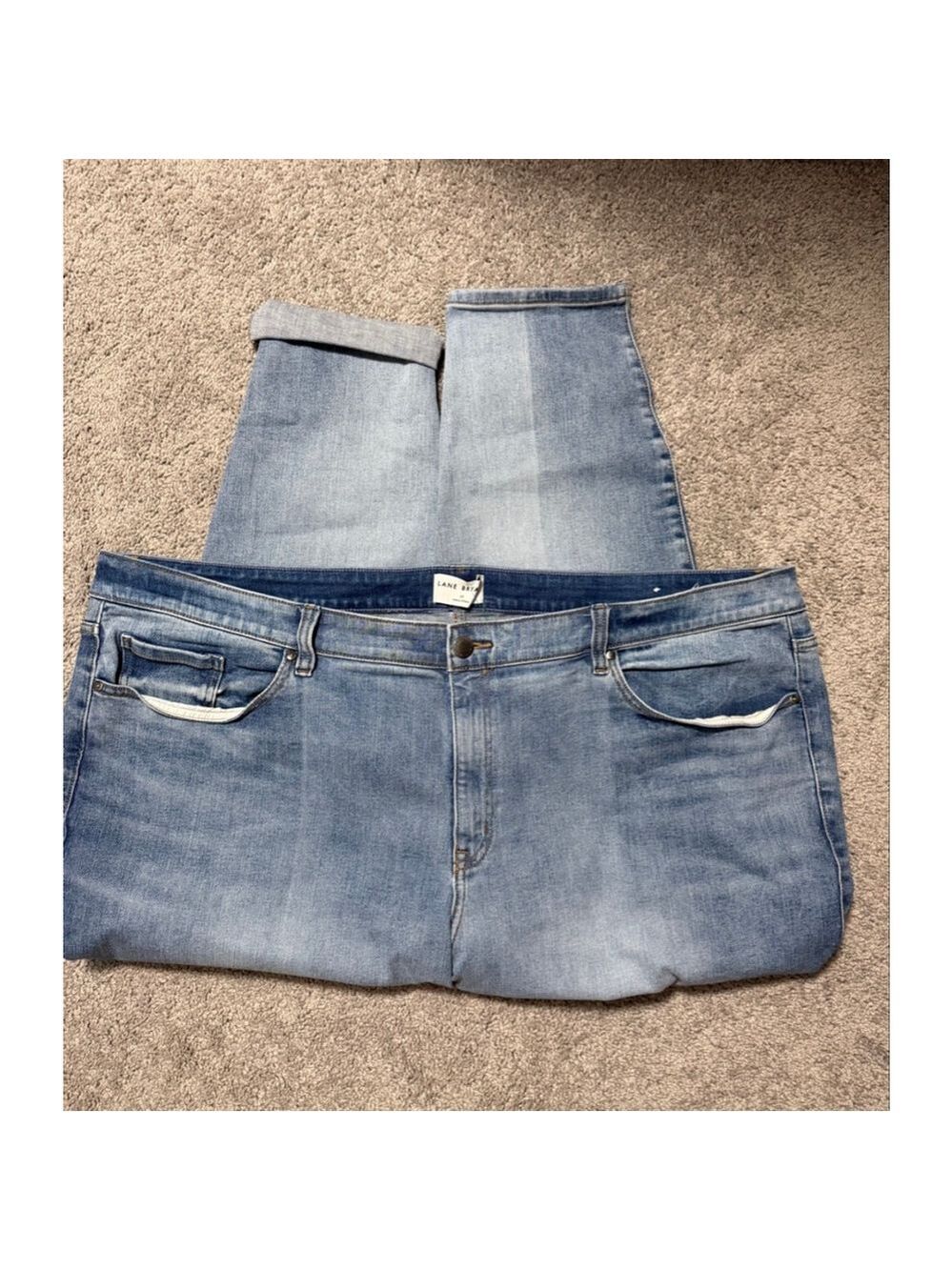 Lane Bryant Blue Mid-Rise Skinny Jeans Size 28